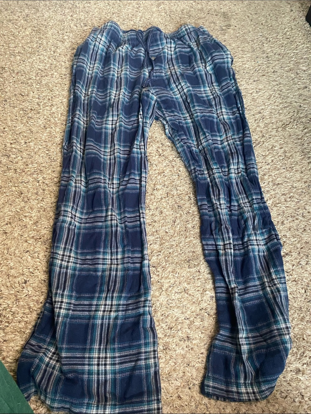 Merona Navy and White Plaid Pajama Pants